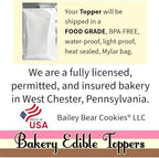PRE-CUT CUSTOM EDIBLE PHOTO CUPCAKE TOPPER:Make Your Celebration Truly One-Of-A-Kind! Upload Your Photo for an Eye-Catching,Personalized Edible Cupcake Topper 1.5" Cupcake,30 set