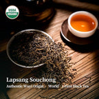 ZenVerdant USDA Organic Lapsang Souchong Black Tea – 8oz Loose Leaf Whole Tea | Authentic Pine-Smoked Flavor | Rich & Bold | Premium Organic Black Tea for Brewing, Gifting & Daily Wellness Rituals