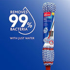 O-Cedar MicroTwist MAX Microfiber Twist Mop with 1 Extra Refill | Features Hands-Free Wringing | Extra Large 18-Inch Mop Head | Safe on All Floor Types