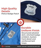 Morph Police Officer Costume For Girls, Cop Costume For Girls, Girl Police Officer Costumes Blue, Kids Halloween Costumes