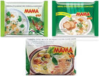 Mama Oriental Style instant noodles Mix Flavor Bundle Package Total 30 Packs (3 Flavor Clear Soup Mix (Flat Noodle, Rice Vermicelli, and Chand Noodle) 3 Flavor 10 bag each total 30 bags