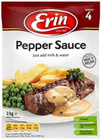 Erin Pepper Sauce 3 pack, Irish Peppercorn Sauce, 23g per bag