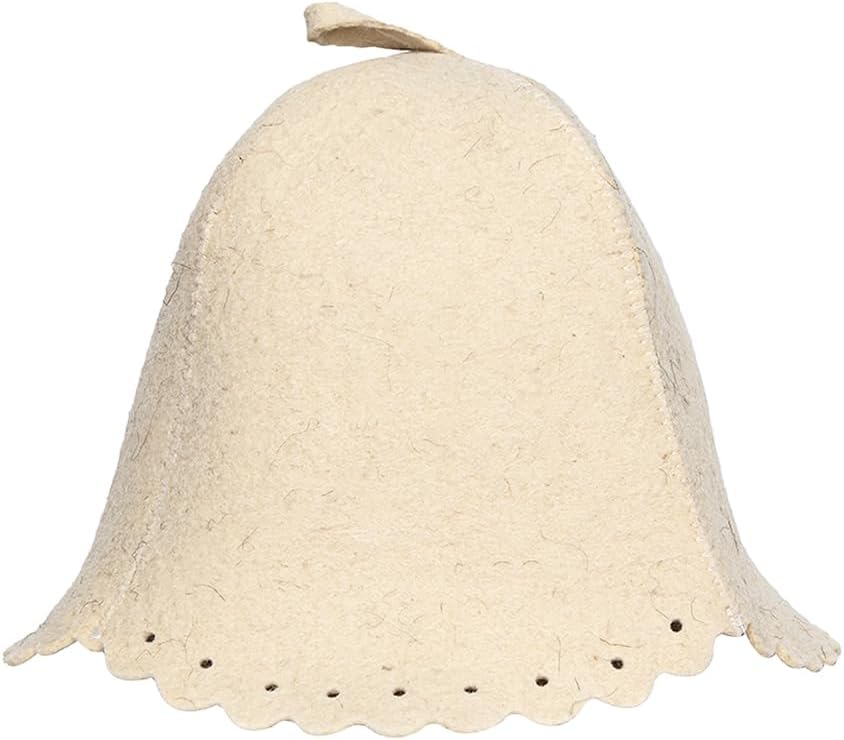 SHSH trade group Wool Sauna Hat for Men and Women Felt Banya Hat for Men Finnish Sauna Cap for Women