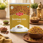 Bikaji Bombay Mix 35.27 oz (1 Kg), Indian Snacks, Crispy Indian Gram Flour Noodles, Crunchy Savory Snack Blend, Authentic Bombay Style Mixture, Ready to Eat Indian Party Mix namkeen