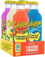 Calypso Lemonade, 6 Flavor Variety Pack, Made with Real Fruit, 16 Fl Oz Glass Bottles (Pack of 6)