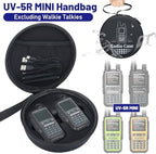 UV-5R MINI Ham Radio Carrying Case Walkie Talkie Case Holder Handheld Ham Radios Hard Storage Carrying Case Compatible UV-5R MINI 5R and Radio Accessories(Bag Only)