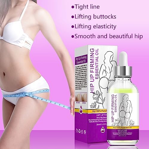 Safudan Hip Plump Up Oil,Firming Body Oil, Natural Herbal Hip Lift Buttock Massage Oil, Butt Firming Enhancement Essential Oil for Women, Firming & Lifting Fast (1 PCS)