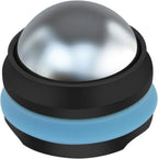 AHIER Cold Massage Roller Ball, Stainless Steel Cold Therapy Relief, Free Rolling Removable Gel Ball Deep Tissue Massage Pain Relief, Great Tool for Back/Neck Pain, Muscles Recovery (Black)