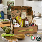 Mercato di Bellina Italy's Finest Artisanal Italian Food Gift Basket - All Natural Gourmet Pasta Gift Basket. Ideal for Holiday, Sympathy, Congratulations, Anniversary or Celebration.