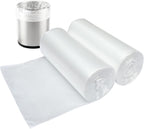 2 Gallon Small Plastic Trash Bags, 7.5 Liters Clear Wastebasket Liners Garbage Bags for Home, Office, Bathroom, 100 Counts