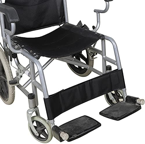 FUSHIDA 2 PCS Wheelchair Calf Strap, Soft Footrest for Disabled Elderly, Transporter Leg Strap Support, Medical Leg Restraint Use Oxford Cloth Material 20.5 x 3.9 Inch F256