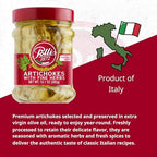 Polli Antipasto Artichokes with Fine Herbs with Extra Virgin Olive Oil | Traditional Recipe | Made In Italy - 2 Pack (10.1 oz Each)