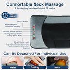 Full Body Massage Mat - 9 Massage Modes Electric Heating Vibration Massage Pad, Neck Foot Back Massage Detachable Massage Pillow, Anti-Slip Bottom Foot Massagers, Gifts for Mom