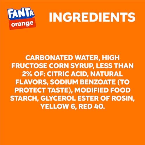 Fanta Orange Soda Soft Drink, 12 fl oz Bottles, 6 Pack