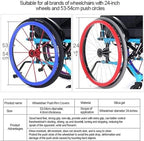 22/24Inch Silicone Wheelchair Push Rim Covers, Non-Slip Wear-Resistant Hand Push Cover, Wheelchair Handrim Covers (Color : 003, Size : 24in)