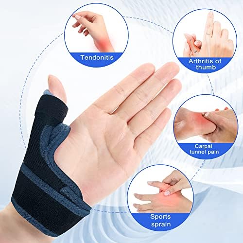 Thumb Brace Spica Splint,CMC Joint Thumb Support Brace for Arthritis Pain Relief,De Quervain's Tendonitis,Sprains,Strains,Trigger Thumb Immobilizer,Left or Right Hands(Medium)