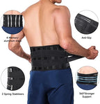 Teyssor Back Brace for Lower Back Pain Relief, Adjustable Lumbar Support Belt with 6 Stays, Back Support Belt for Men and Women(M, Pack of 1)