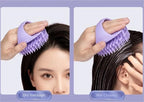 Silicone Shampoo Scalp Hair Massager Head Body Scalp Massage Brush Hair Washing Brush Scalp Exfoliator Brush Head Scrubber Tools