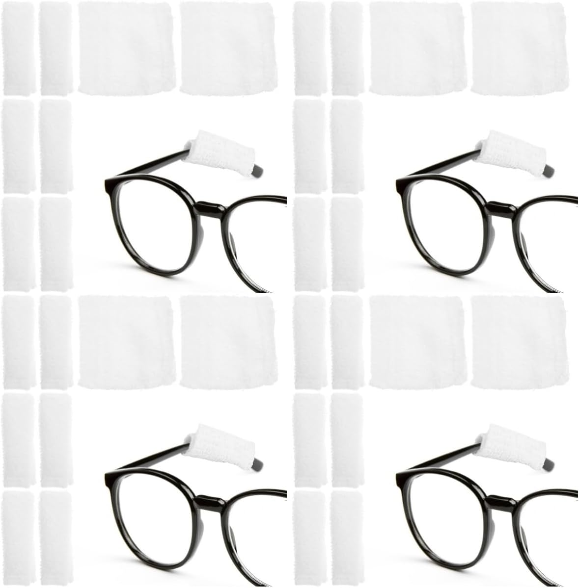 Ipetboom 32pcs Facial Mask Ear Cushions for Sunglasses Washable Ear Pads for Comfort for Long-Term Use Great for Health Workers Elderly