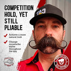 Firehouse Moustache Wax - Made in USA - Light Hold Mustache & Beard Wax - All-Weather, Naturally Scented and Colored (LIGHT, 1 Ounce Tin) - Handmade in Small Batches by John the Fireman