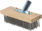 1PCS 20/30/45CM Stainless Steel Wire Broom Brush Sweeping Floor Garden Moss Cleaner Scrubber Kitchen Household Cleaning Tools (20CM)