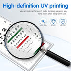LED Eye Chart Light Box | Eye Exams Charts with Red/Green Sight Mark | Professional Astigmatism Vision Marker for Schools,Optical Shop,Clinics, Home Use