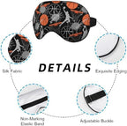 Basketball Game Silk Eye Mask Sleep Mask Sports Youthful Energetic Athletes Eye Mask with Adjustable Strap Lightweight for Women Work Travel Night Sleep