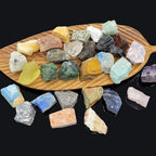 30Pcs Rock & Mineral Collection Kit Natural Rocks for Tumbling Polishing Gemstone Raw Crystals Rough Stones for Wicca & Reiki