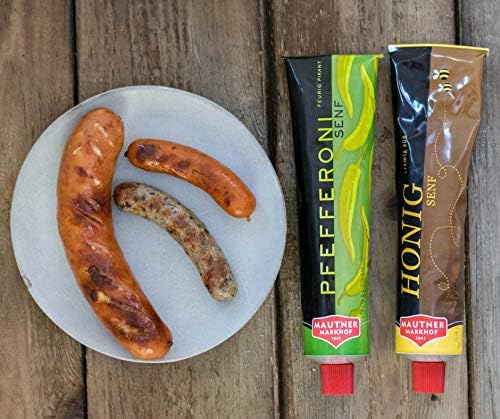 4x200g Mautner Mustard Variety - Kremser - Tarragon - Markhof Hut - Pepperoni/Austria