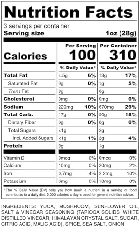 SNACKLINS Plant Based Crisps - Vegan Healthy Snacks - Gluten Free, Grain Free, Plant Based Crisps, 100% Kosher For Passover, Low Calorie - No Added Sugar, Crunchy, Puffed Snack - Sea Salt & Vinegar - 3oz Bag (6 Pack, Sea Salt & Vinegar)
