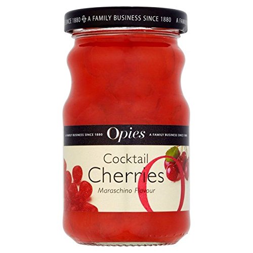 Opies Cocktail Cherries Maraschino 225g - Pack of 2