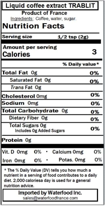 Trablit Coffee Extract 250 ml / 8,45 fl.oz