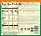Amy’s Soup, Vegan Light in Sodium Lentil Vegetable Soup, Gluten Free, Made With Organic Vegetables, Canned Soup, 14.5 Oz (6 Pack)