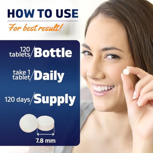 Vitamatic Acidophilus Probiotic - 10 Billion CFU - 5X Potency - Daily Probiotic Supplement, Supports Digestive Health - 120 Tablets