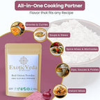 Exotic Veda Red Onion Powder 100g (3.53oz) | 100% Pure & Natural | Non-GMO, Gluten-Free, Vegan | No Preservatives | Perfect for Cooking, Seasoning, Soups, Curries, Sauces, Dips & Spice Blends
