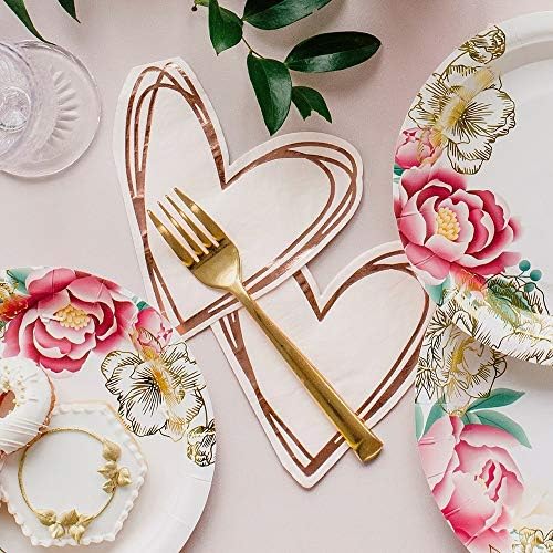 Weddingstar Cute Special Occasion Paper Party Napkin - Heart - Set Of 40