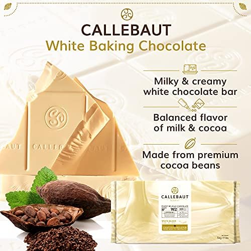 Callebaut White Baking Chocolate - 11 lb (11 pound) (11 Lbs)