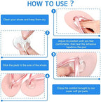 Tarpop 12 Pairs Silicone Thong Sandal Toe Guards Cushions Non Slip Flip Flop Toe Protectors Self Adhesive Toe Pad Gel Sandal Shoe Toe Insert for High Heels, Flip Flops, Sandals, Slippers, Clear