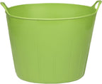 Little Giant® Poly/Rubber FlexTub Bucket | Ultra Durable & Versatile Farm Tub | Plastic Synthetic Gardening Tub (1, Lime Green)