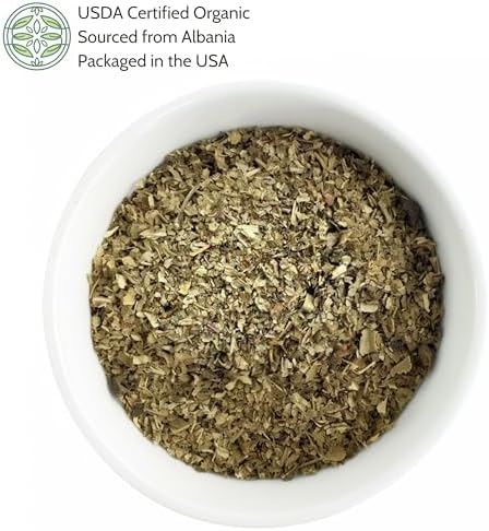 Elanen Naturals Organic Plantain Leaf 4 oz. (113g), USDA Certified Organic Dried Broadleaf Plantain Tea, Dried Plaintain Herb, Cut & Sifted