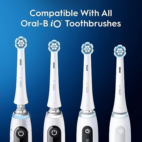 Oral-B iO Series Gentle Care Electric Toothbrush Replacement Brush Heads for an Oral-B Electric Toothbrush, 2 Count, White