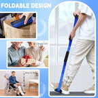 42 Inch Long Leg Lifter, Rigid Leg Lifter Strap With EVA Handgrips &Foot Loop, Leg Lifter After Hip Replacement&Knee Surgery Recovery Aids Kit,Leg Lifters Getting Legs In And Out Of Bed,Car,Wheelchair