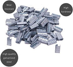 Packaging Strapping Open Serrated Seals for 1/2" Strap Width Polypropylene(PP) Strapping Or Polyester (PET) Strapping (Pack of 100)