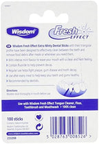 Wisdom Fresh Effect Dental Wood-Count, Pack of 4, 400-Count