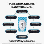 Matcharl KANTEN Premium Japanese Agar Agar Powder | GLP-1 Inspired Fiber Support | Natural Vegan Gelatin Substitute from Shinshu Japan | High-Fiber Superfood for Fullness & Gut Health | 40g (2g x 20 Sticks)