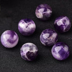 AierCrystal Natural Stone Crystal Sphere Feng Shui Home Decoration Ball Positive Energy Scrying Orb for Meditation Tool for Spiritual Space Purification Globe(Diameter4-5cm Amethyst Sphere)
