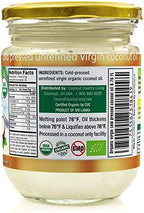 Coconut Country Living's Extra Virgin Coconut Oil - Cold Pressed, Unrefined organic Superfood for Hair, Skin, Beauty, Cooking - Keto & Paleo Diet Friendly - 6.76 oz