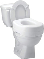 Carex Toilet Seat Riser, 5.5 Inch, Toilet Seat Risers for Seniors, Raised Toilet Seat, Supports 300lbs, Slip-Resistant, Toilet Riser, Elevated Toilet Seats