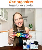 Weekly Pill Organizer 1 time a Day – Pill Box 7 Day with Enhanced Waterproof Seal, Large compartments Hold Big Vitamins & Supplements, Upgraded Locking lids, for Home & Travel use, Durable Hard case