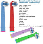8pcs Kids Toothbrush Replacement Heads Compatible with Oral B Electric Toothbrush, Soft Bristles and Small Heads for Sensitive Teeth and Gum of the Kids